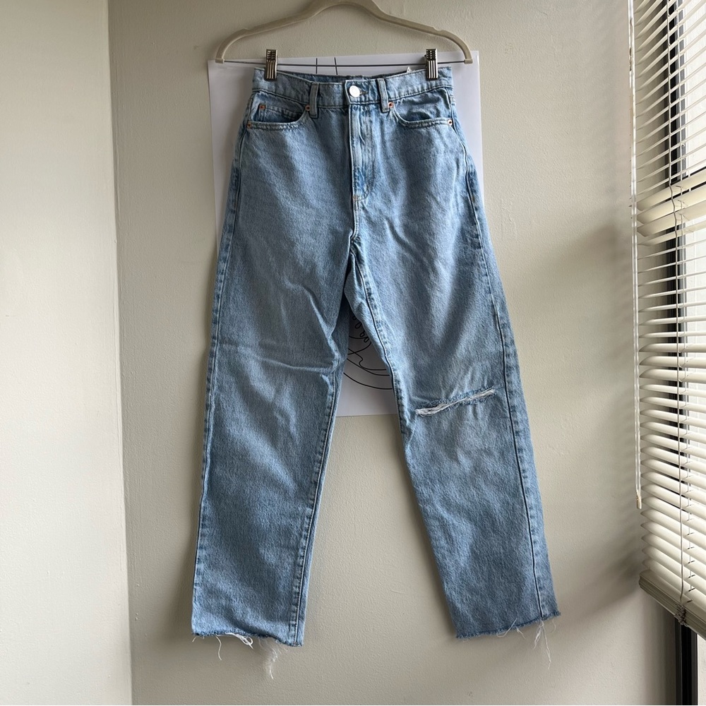 Garage Light Wash Straight Leg Jean